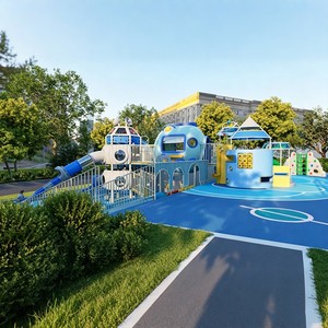 Équipement de terrain de jeu extérieur commercial personnalisable du fabricant chinois Ensembles de jeu amusants sûrs Vente-Thèm - Product Image 1