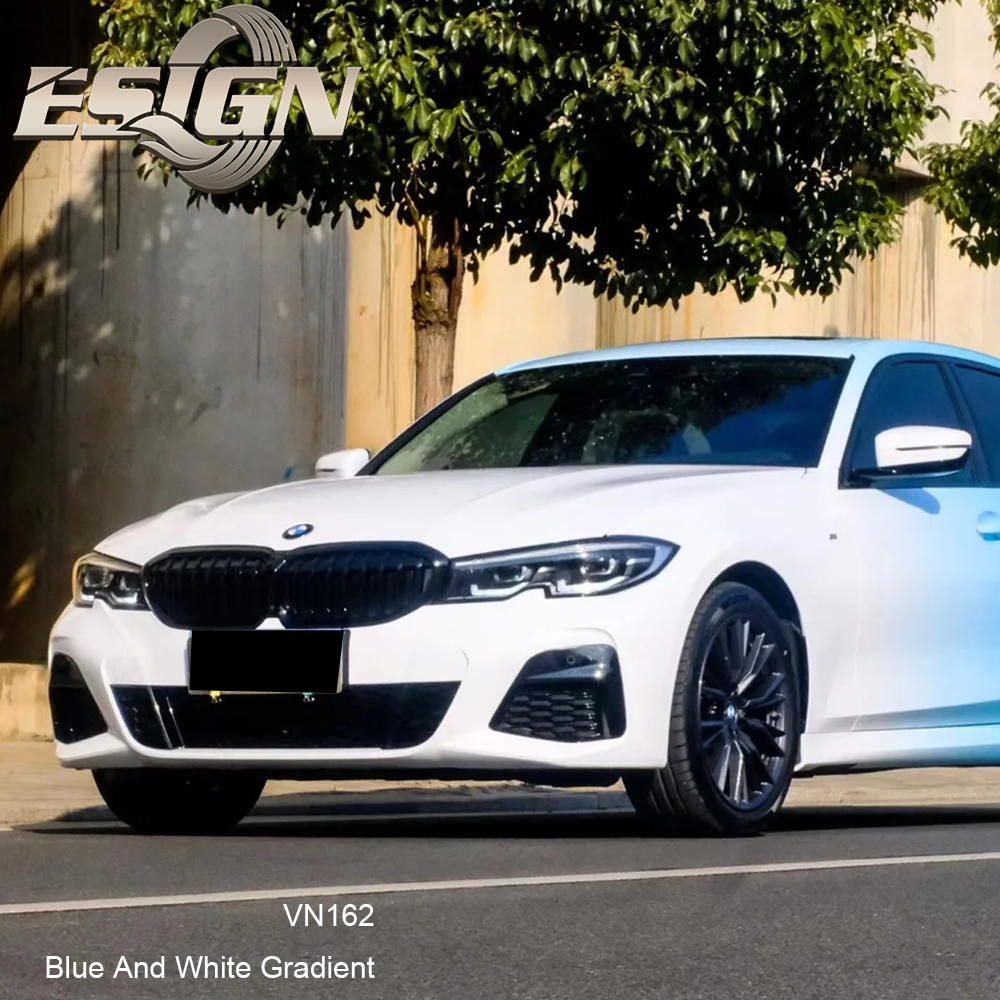 ไล่ระดับสีน้ำเงินและสีขาว