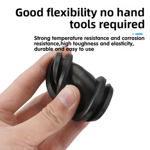 Kits de revestimiento de cables de varios tamaños, negros y blancos, para gabinetes, con ojales de goma - Product Image 5