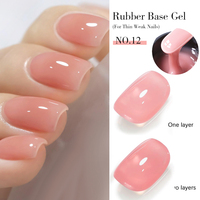 ZRKGEL Kit Professionnel de Vernis à Ongles Gel Base Caoutchouc à Faible Chaleur, 20 Couleurs, Sans HEMA/TPO, Longue Durée, Base UV Constructrice pour Salon