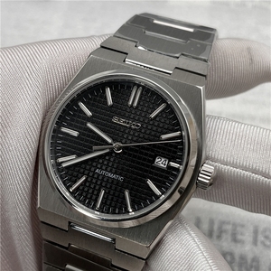 Montre mécanique <span class=keywords><strong>Prx</strong></span> Super Player 40 mm en acier inoxydable, verre saphir, fond transparent, boucle papillon, charme Eta - Product Image 2