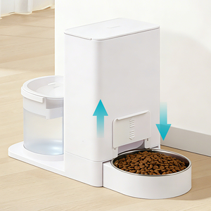Distributeur d'<span class=keywords><strong>eau</strong></span> et de nourriture sans fil <span class=keywords><strong>professionnel</strong></span> 2 en 1 pour animaux de compagnie avec chauffage constant et conception étanche pour chats et chiens - Product Image 4
