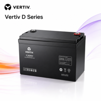 Batterie au plomb régulée par valve Vertiv série D 12V longue durée - Alimentation de secours/UPS