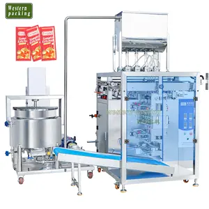 Automatic Ginger Garlic Chilli Paste Tomato Sauce sachet pouch Packing Machine