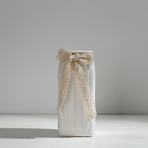 Jarrón de Flores Secas Artístico Blanco, Cerámico, Hidropónico, para Arreglos Florales, <span class=keywords><strong>Gesta</strong></span>, para Sala de Estar, Moderno, Ahorra Agua, Duradero - Product Image 4
