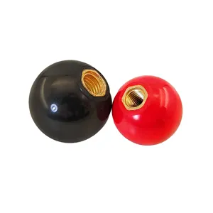 Manici a sfera in bachelite colore nero rosso maniglia su misura macchina di serraggio femmina in ottone filettato manopole per tornio accessori