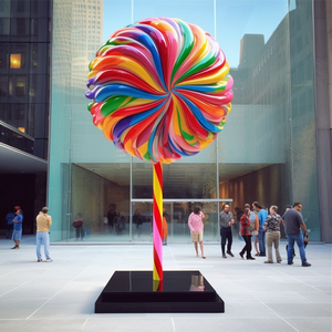 A fábrica personalizou a escultura exterior do cogumelo dos produtos da fibra do vidro para a estátua decorativa - Product Image 2