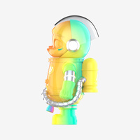 POPMART MEGA SPACE MOLLY 400% Arc-en-ciel PVC Authentique Figurine d'action Anime Décoration d'intérieur Boîte mystère Comic Collection
