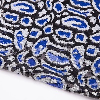 RTS 3mm Paillettes Léopard Broderie Paillettes Tissu