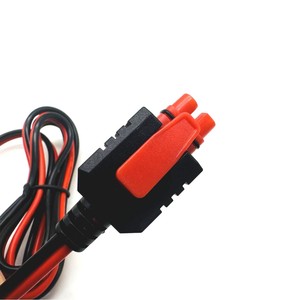 Coque étanche personnalisée 2P avec prise mâle <span class=keywords><strong>SR2P</strong></span> 2651 # Câble de charge pour tram 18AWG rouge et noir - Product Image 3