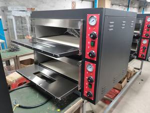 <span class=keywords><strong>Four</strong></span> à pizza à gaz à double étage ZH-4EP4, machine à pizza professionnelle en acier inoxydable, utilisation commerciale Campbon pour cuisine professionnelle - Product Image 5