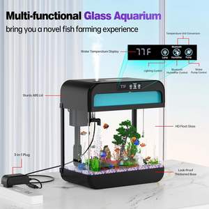 Acuario Premium de 2,2 galones con bucle automático, humidificador de música ligera de 7 colores, filtración de bomba de agua ajustable - Product Image 3