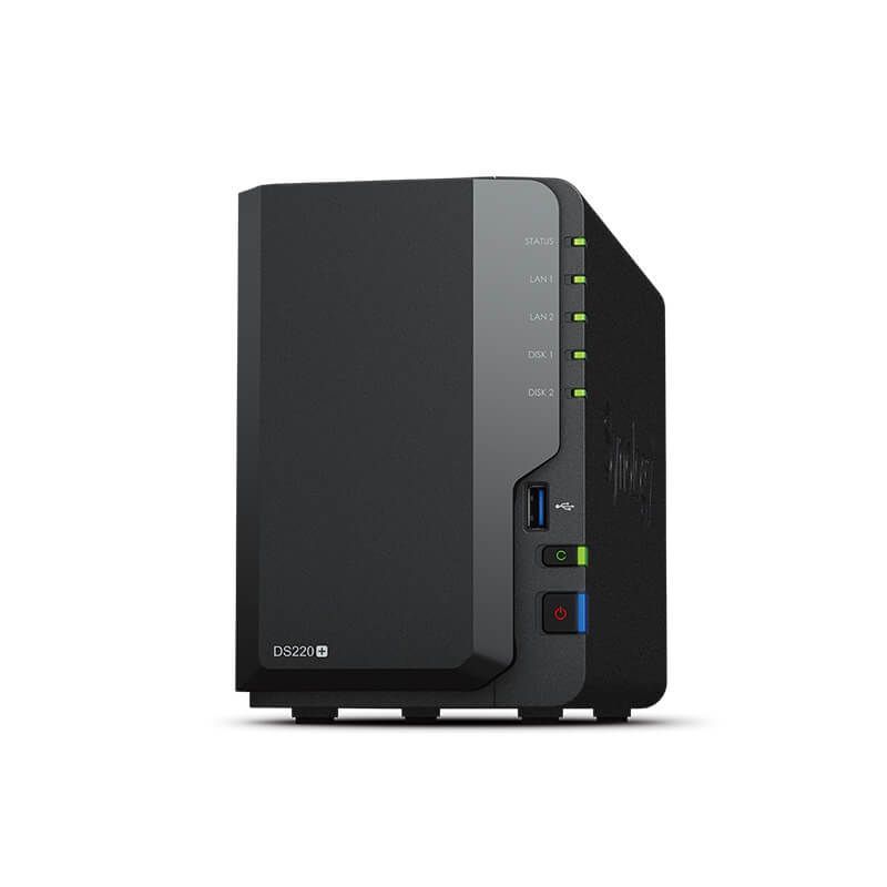 Synology NAS DiskStation DS220+（ディスクレス）、2ベイ、2GB DDR4 