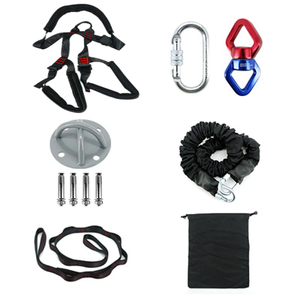 Système de suspension à cordes de <span class=keywords><strong>fitness</strong></span> <span class=keywords><strong>bungee</strong></span> d'intérieur pour le yoga aérien, l'entraînement <span class=keywords><strong>bungee</strong></span> et l'entraînement cardio dansant - Product Image 1