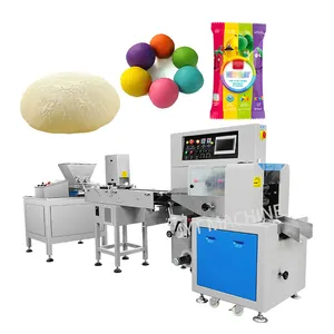 Fully automatic modeling polymer clay plasticine frozen pizza dough packing and sealing machine