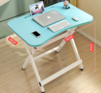 Bureau d'ordinateur portable pliable et portable pour l'extérieur, table d'étude décontractée pour étudiants, petite table d'ordinateur portable en gros