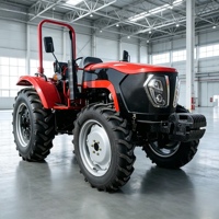 Tractor Diésel de Servicio Pesado de 100 HP con Tracción en las 4 Ruedas y Gran Potencia para Agricultura