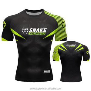 Bán buôn biểu tượng tùy chỉnh đấm bốc mặc đấm bốc vest và người đàn ông ngắn MMA Muay Thái MMA Võ thuật phát ban bảo vệ nén Áo sơ mi - Product Image 2