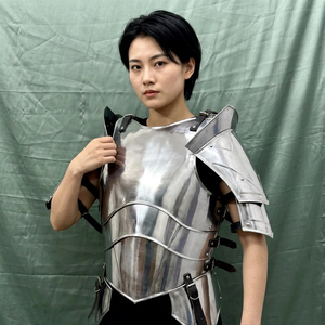 Traje de Armadura Medieval para Mujer, Disfraz de Dama Valiente para Torneo de Justa, Traje Metálico para Cosplay - Product Image 1