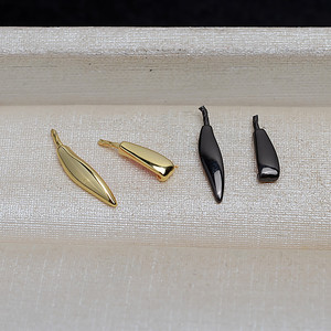 Wenchi - Accesorio de Oreja de Conejo de Plata de Ley 925 Hecho a Mano con Perlas, Estilo Barroco, Versátil para Hacer Joyas, 1 Par, Modelo 21608, China - Product Image 3