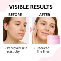 Crème hydratante pour le visage au ADN de saumon, céramide, niacinamide, soin coréen, peptides PDRN, capsules de collagène rose, vente en gros