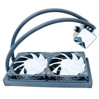 Refroidisseur d'eau pour processeur LED RGB personnalisé Frozen Aether, ventilateur de refroidissement à haut débit d'air, radiateur liquide AIO pour boîtier d'ordinateur, PC de bureau