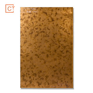 Hoja personalizable de acero inoxidable de bronce antiguo con grano aleatorio y <span class=keywords><strong>manchas</strong></span> <span class=keywords><strong>oscuras</strong></span>, perfecta para la decoración de paredes - Product Image 4