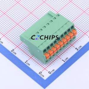 DB2EKD-2.5-9P-GN Plug-in Terminal Block P=2.5mm Connector ( Connector Type: Male Plug )( Construction: 1x9P )( Pitch: 2.5mm ) - Product Image 1