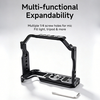 Cage de caméra professionnelle pour Canon R10, Rig de tournage en alliage d'aluminium durable pour Vlog et diffusion en direct