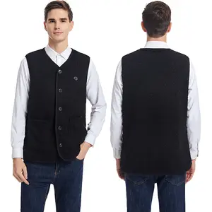 Heated Body Warmer sleeveless winter outdoor thermal puffer warm smart 3 level temperature usb electric heated vest for men
