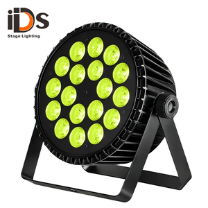 Flat nhôm LED <span class=keywords><strong>PAR</strong></span> ánh sáng 18x18W rgbwy UV 4in1 tường rửa mệnh có thể dẫn uplight cho đám cưới tổ chức sự kiện bên Show DJ Booth Disco Club - Product Image 1