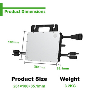 Microinversor Fotovoltaico para Energía Solar, Generación de Energía en Balcón, Almacenamiento de Energía Doméstica, 800W/1000W - Product Image 2