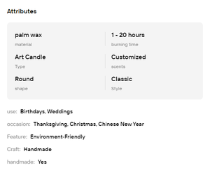 Cire de sable de luxe faite à la main, granulée, pour bougies artistiques DIY, non toxique, biodégradable, respectueuse de l'environnement, colorée, perlée, pour la décoration - Product Image 6