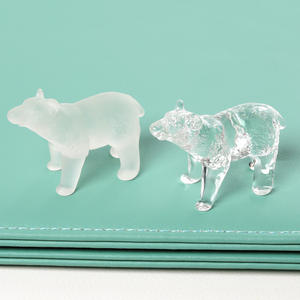 Figurine en cristal d'ours polaire, objet de collection, art animalier, figurine en cristal faite à la main, décoration de table, idéale pour les cadeaux et souvenirs - Product Image 4