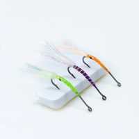 8 #   Mouches de pêche à la mouche pour nymphes de crevettes, hameçons à ardillon en carbone haute résistance avec effet UV, 6 couleurs, pour la pêche en eau douce (truites, barres, brochés)