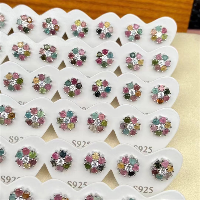 925 Silver Natural Mixed Quartz Crystal