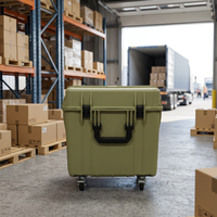 Étui de transport d'équipement personnalisé en plastique rigide, mallette de rangement pour le transport aérien