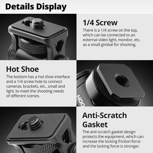 Accsoon Support de studio photo réglable pour Nikon pour Canon pour <span class=keywords><strong>Sony</strong></span> DSLR Camera Monitor Cold Shoe Adapter pour la prise de vue sur table - Product Image 5