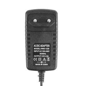 24 Watt Power Adapter 12V 2A Muurbevestiging Ac Dc Schakelende Adapter Eu Volt Dc Adapter 12V 2a Power Adapter