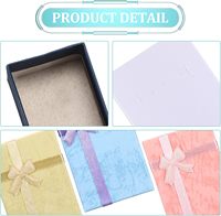 Boîtes à bijoux en carton multicolores et multiformes pour petits bijoux, emballage cadeau en gros