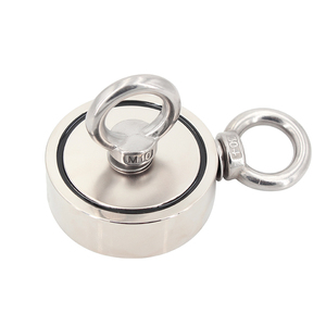 N35 D67mm 380LBS/170kg Double Face Super Strong Néodyme Ronde De Pêche Aimant avec alésage - Product Image 1