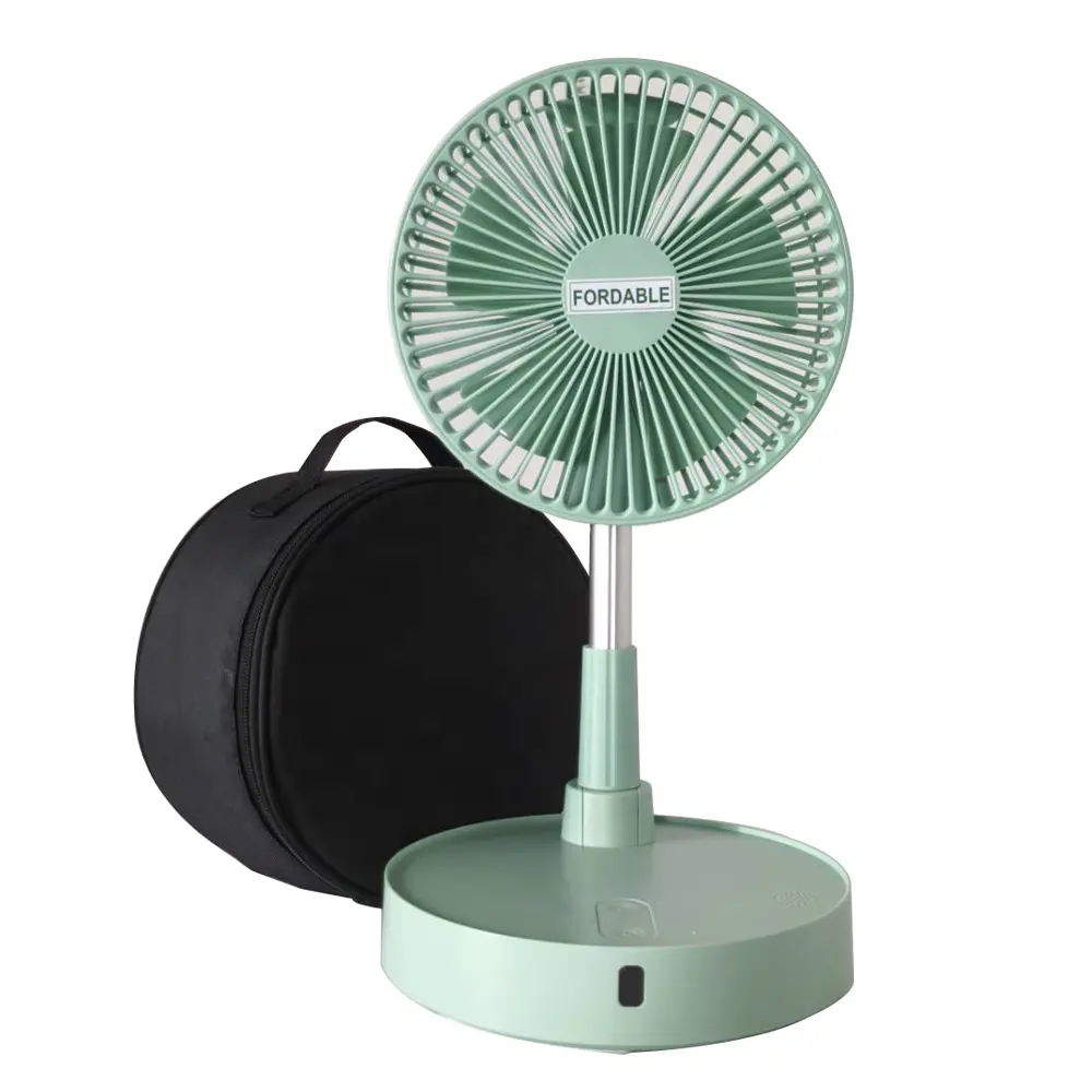 light portable usb mini air circulating portable camping rechargeable fan pack with black hand bag easy for traveling