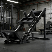 VIGFIT Machine professionnelle de presse à cuisses et de squat Hack en acier robuste pour usage commercial – Équipement de fitness pour l'entraînement de la force des membres inférieurs