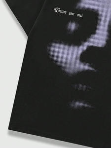 Camiseta personalizada de ropa de calle con estampado y diseño bordado transpirable cómodo algodón Overzide Drop Shoulder camisetas - Product Image 3