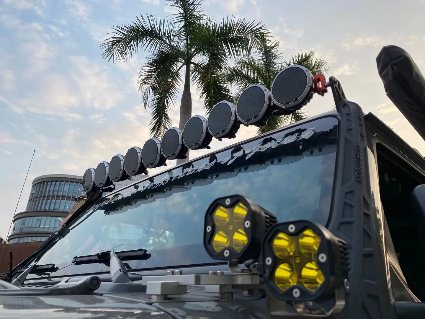 1500M Spot Overhead Led Headlight Bar 4x4 Hilites Pro6 Offroad Led light bar for JEEP Bronco 2022 Trucks UTV