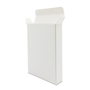 Caja de cartón blanca plana Qihe de 1 capa para uso general, tamaño pequeño - Product Image 1