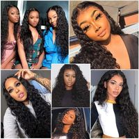 Peluca frontal de encaje HD de cabello humano 13x6 de 200 densidad, pelucas rizadas de encaje frontal 13x4 de onda profunda brasileña para mujeres afroamericanas