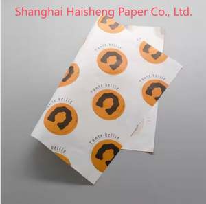 Custom Printed Greaseproof Burger Wrapper <b>Sheets</b> Disposable Food Grade PE Coated Kraft <b>Paper</b> - Product Image 1
