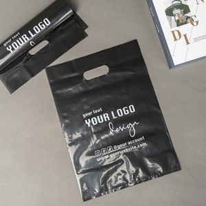 Biểu Tượng Tùy Chỉnh Thiết Kế In Ấn Quần Áo Phân Hủy Sinh Học Nhựa Mua Sắm Túi Chết Cắt Xử Lý Túi Nhựa Túi Với Logo - Product Image 2