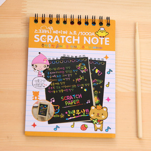Vente en gros de peinture à gratter Dazzle Doodle Book Student Toy Fun Scratch Drawing Book Coil Drawing Book - Product Image 4